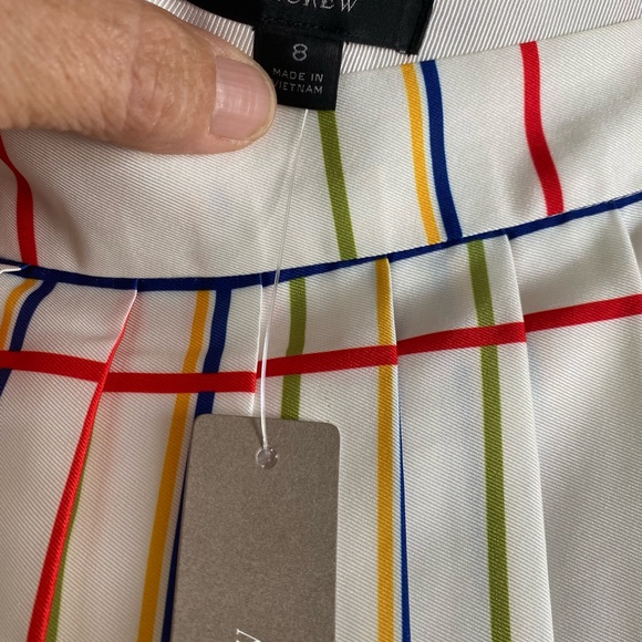 BNWT J. Crew pleated floral midi skirt - size 8 - Picture 2 of 8